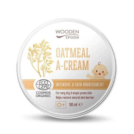 Wooden spoon Био успокояващ крем с овес за атопична кожа 100мл