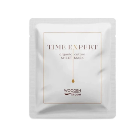 Wooden spoon Натурална подхранваща шийт маска за лице от органичен памук Time Expert 15г