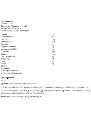 Sunflower Lecithin Liquid