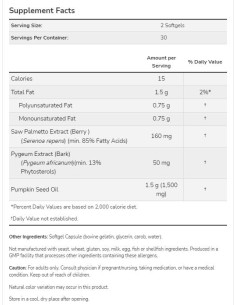 Pygeum -amp, Saw Palmetto / Healthy Prostate 2