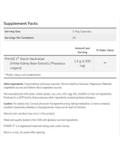 Phase 2 | White Kidney Bean Extract 500 mg 2
