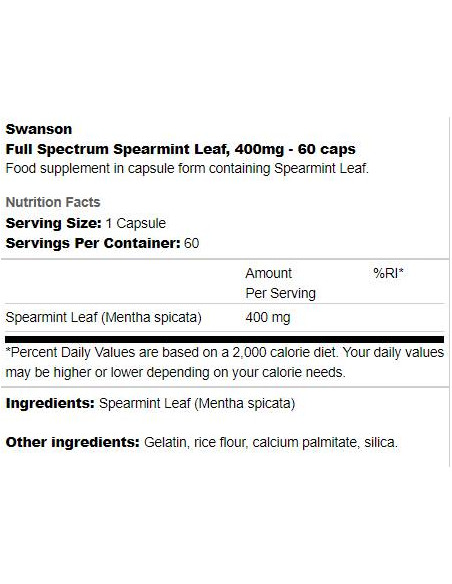Full Spectrum Spearmint Leaf 400 mg