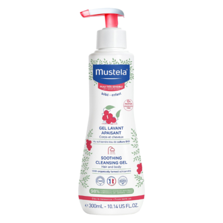 Mustela измиващ гел за коса и тяло 300мл