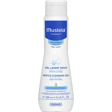 Mustela нежен измиващ гел за коса и тяло 200мл
