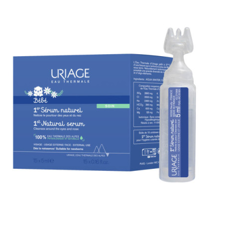 Uriage натурал серум за почистване на носле и очи 15х5мл