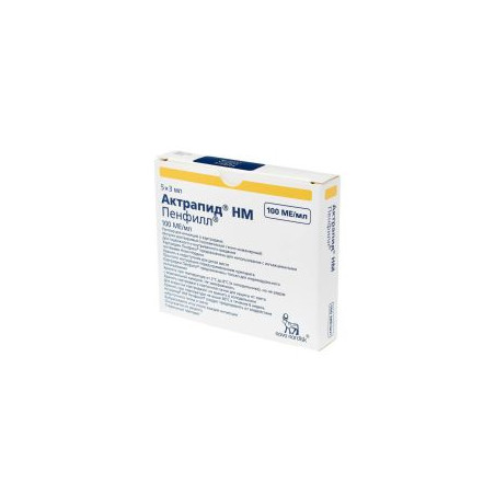 Актрапид Penfill 100IU/мл 3 мл х 5 Novo Nordisk