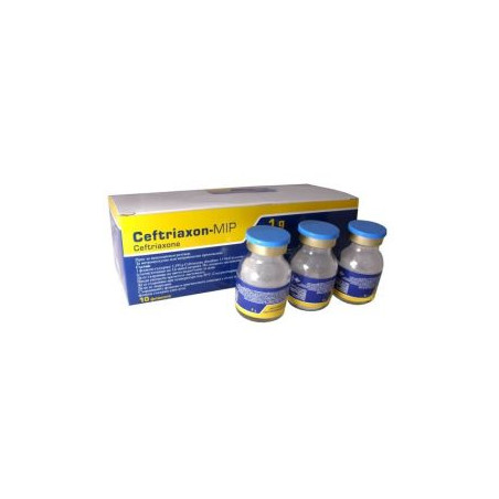 Цефтриксон прах за инжекционен разтвор 10 флакона х 1 г MIP Pharma