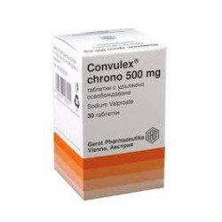 Конвулекс Хроно 500 мг х 30 таблетки Gerot Pharmaceutica